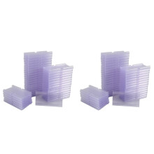 140PC 8X4.2cm Clear Plastic Label Holders for Wire Shelf Retail Price Label Basket Labels for Storage Bins