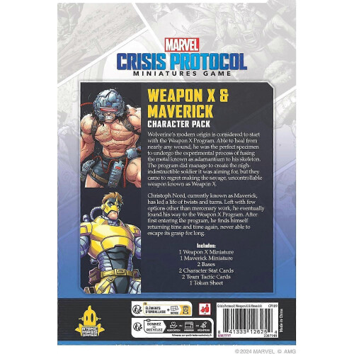Marvel Crisis Protocol Weapon X & Maverick Miniature 1