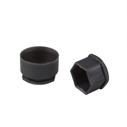 AUTOUTLET 20 Pcs Black Wheel Nut Caps Bolt Covers 17 mm Universal 2
