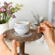 24-Teiliges Glasurpinsel-Set für Töpferwaren, Verschiedene Formen für Töpferei, Aquarellmalerei - Kunstpinsel mit Wollborsten für Künstler