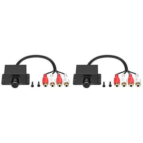 2X Audio Amplifier  Car Knob Adapter Interior Bass Boost Volume Control Digital Stereo Universal Remote