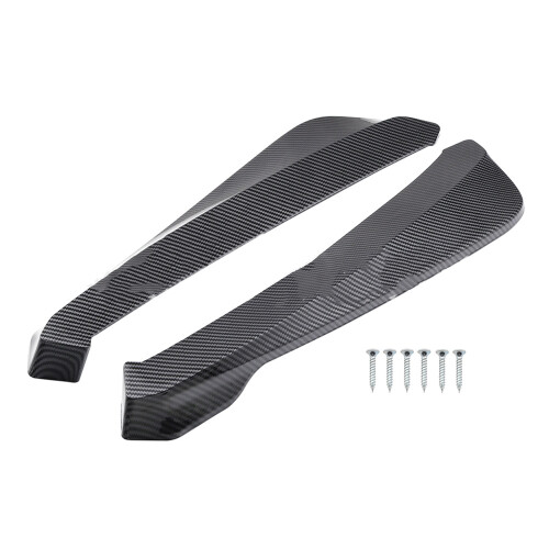 2Pcs Car Rear Bumper Lip Spoiler Diffuser Splitter Canard Protector Glossy,Auto Exterior Accessories 1