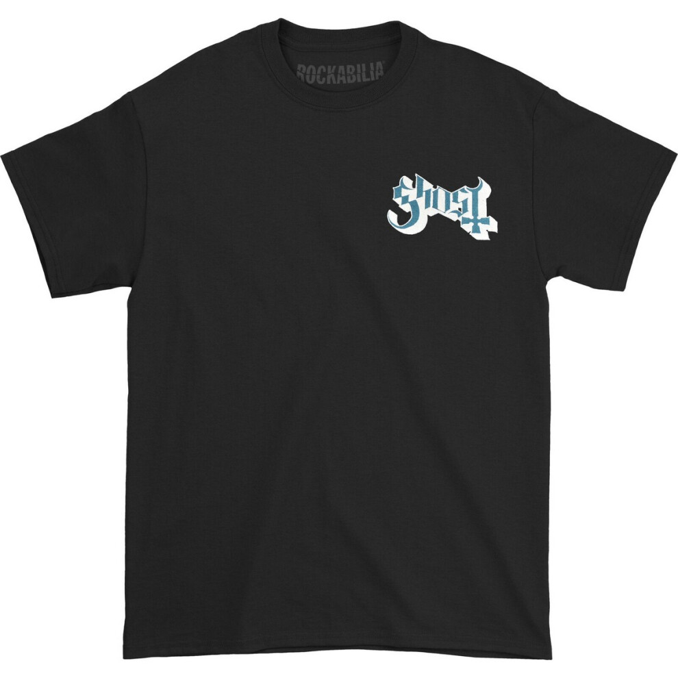 Ghost (Xxl, Black) Unisex Adult Dance Macabre Cover Back Print Logo T-Shirt