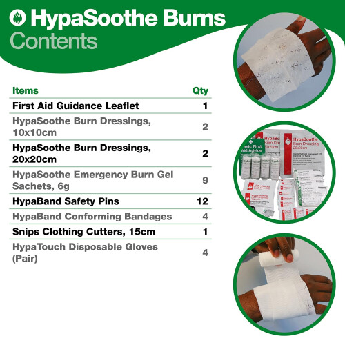 Safety First Aid Group HypaSoothe Burns Kit Refill, 1