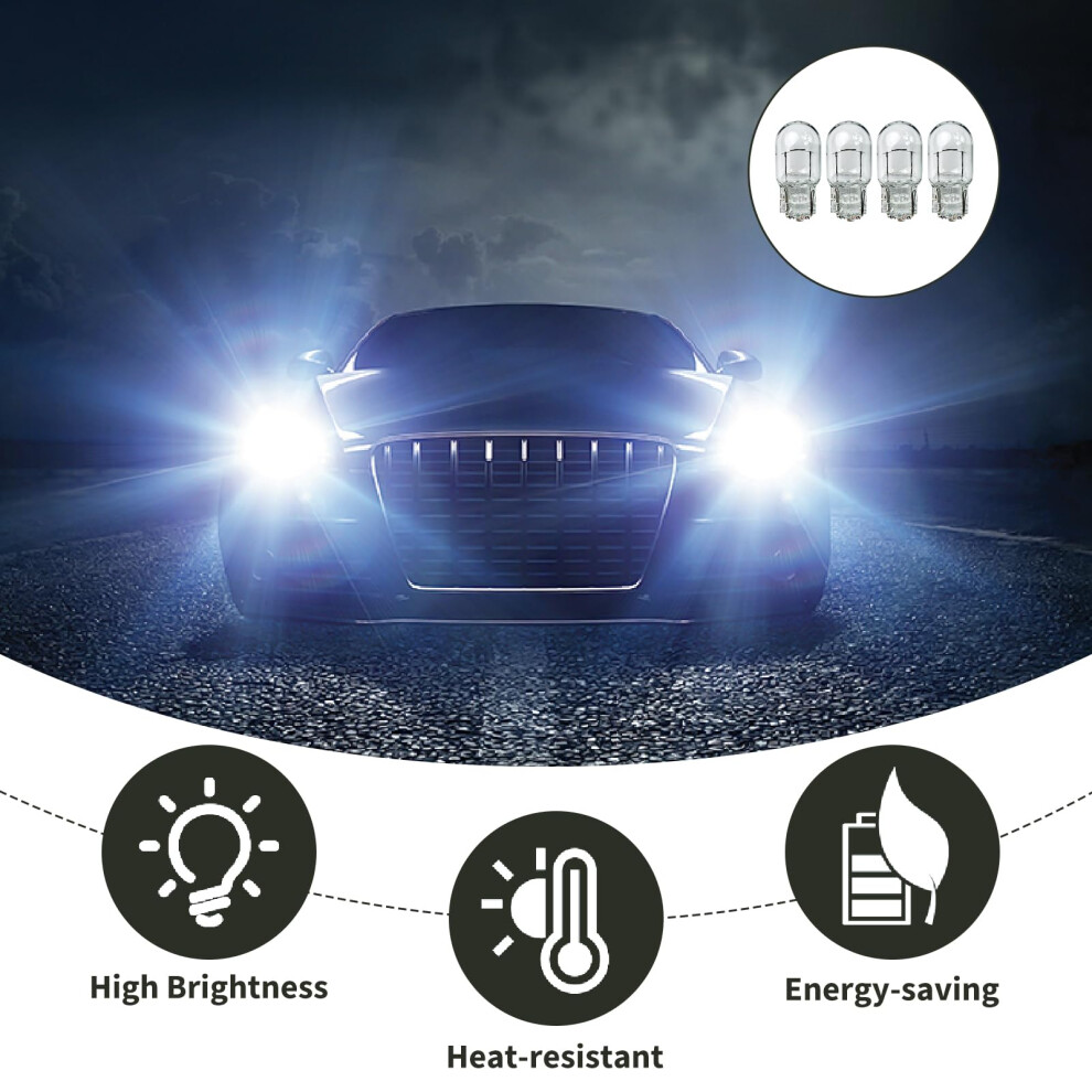 4 Pcs T20 W21/5W 580 7443 Drl Bulb, T20 Halogen Bulbs For Car Daytime 5004654891873