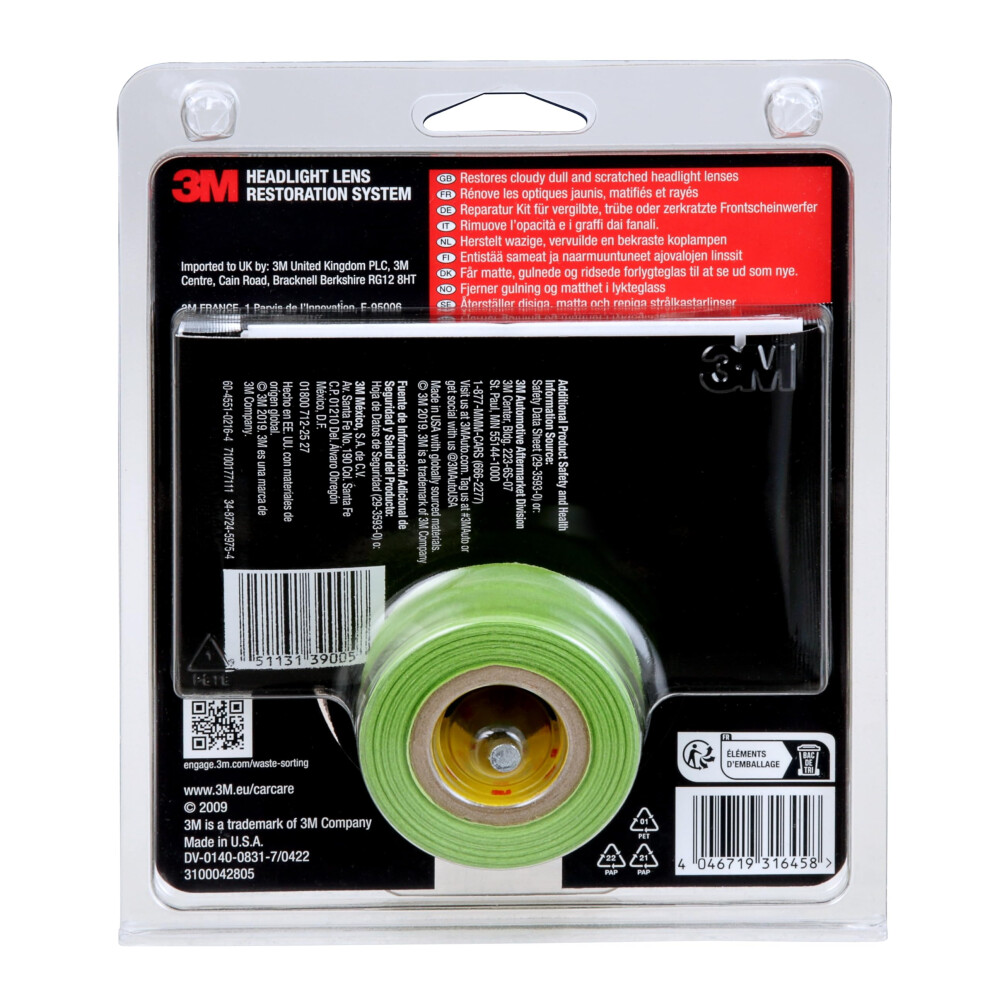 3M 39073 Headlight Lens Restoration Kit To Restore