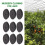 70Pcs Garden Clone Collars Neoprene Inserts Sponge Block for 2 Inch Net Pots Hydroponics Systems and Plants Root Sponge 6