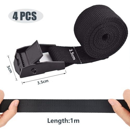 Newthinking 4 Pack Tie Down Straps, Heavy Duty Lashing Straps 1