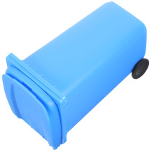 2St Compacte Blauwe Afvalbak PP Voor Desktop Penhouder En Opbergen