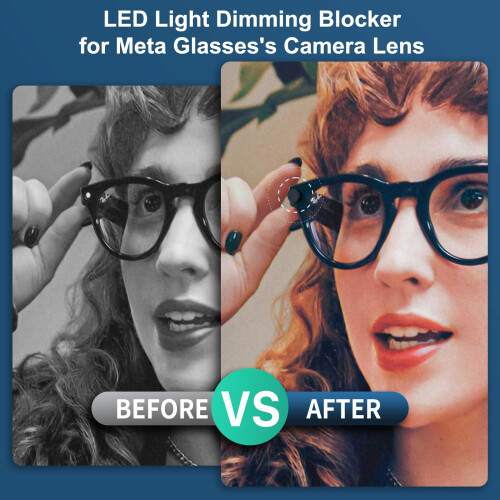 Adjustable LED Light Covers for RayBan Meta AI Glasses Wayfarer, 2