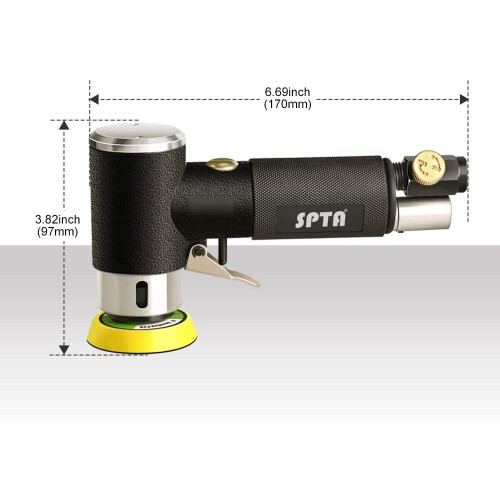 SPTA Air Sander Polisher, 25mm/50mm/80mm Random Orbit Sander Polisher 1