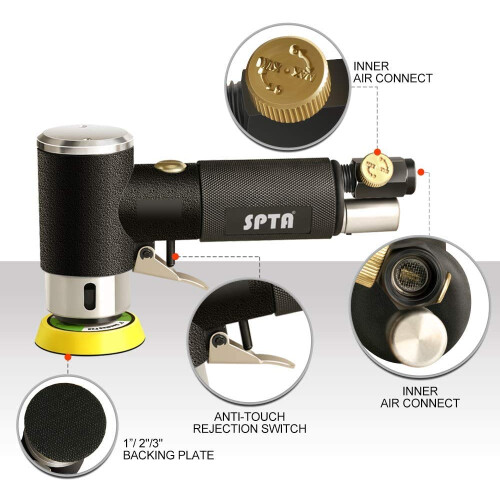 SPTA Air Sander Polisher, 25mm/50mm/80mm Random Orbit Sander Polisher 2