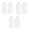 6Pièces Flacons Plastique Blancs Squeeze Usage 1