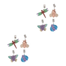 2Ensembles Clips Zinc Colorés Antivent Pour Nappes Extérieur Intérieur