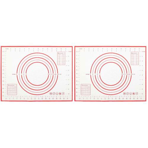 4Pièces Silicone Antidérapant Rouge Résistant