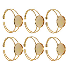 12Pièces Chaînes En Verre Avec Pendentifs Cuivre Ovales Pour DIY