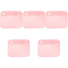 5Pièces Tapis Silicone Rose Non Pour