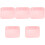 5Pièces Tapis Silicone Rose Non Pour 1