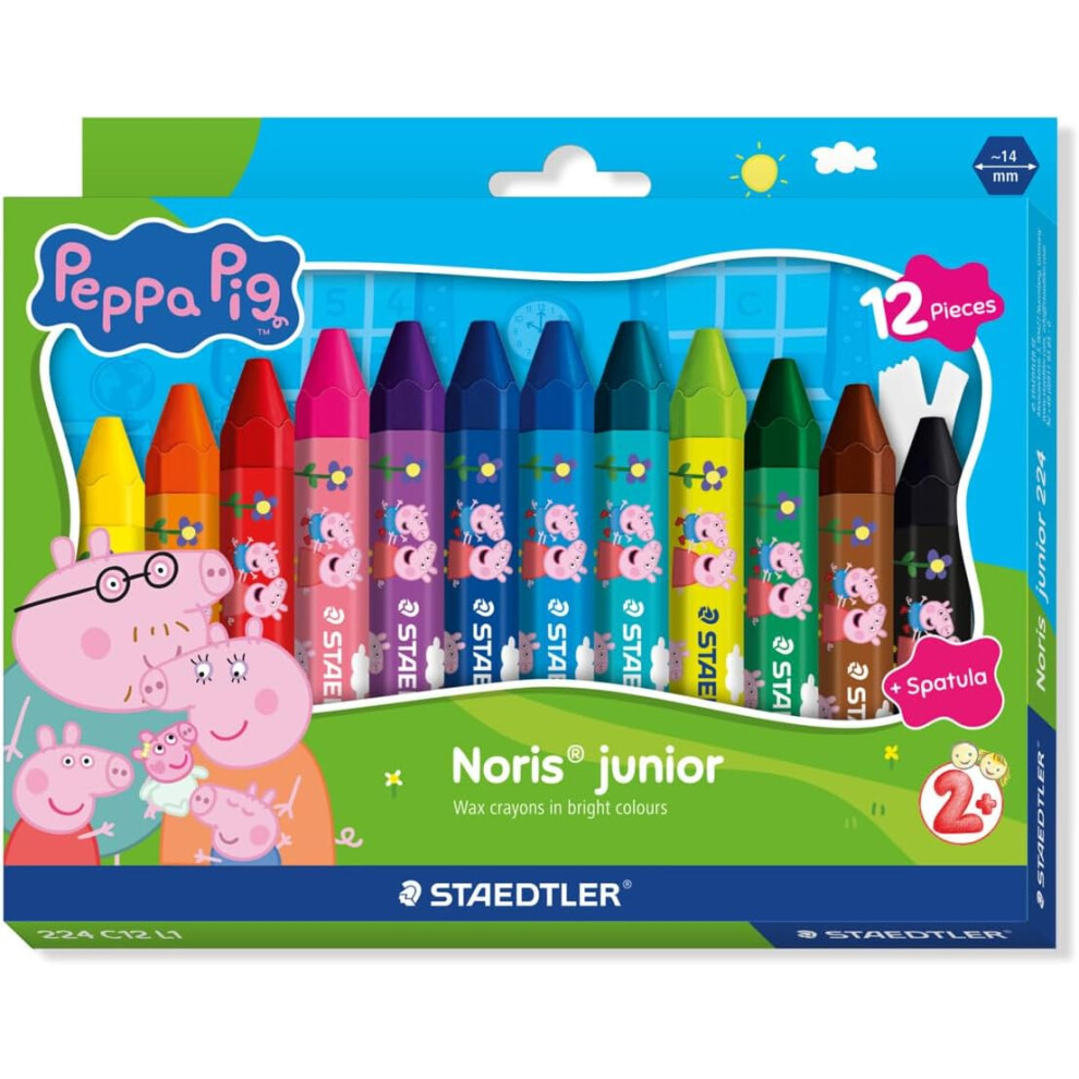Staedtler Peppa Pig Jumbo Wax Crayons Pack Of 12