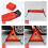 BHHBMT Warning Triangles For Cars Red Reflective Foldable Emergency 1