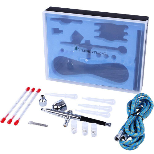 Timbertech ABPST01 Airbrush Kit - Includes Adapter, Hose, Nozzles 1