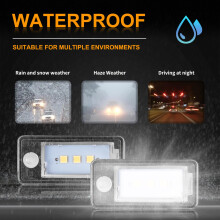 OZ-LAMPE Number Plate Light, 2 x LED Rear License Plate Lamps For