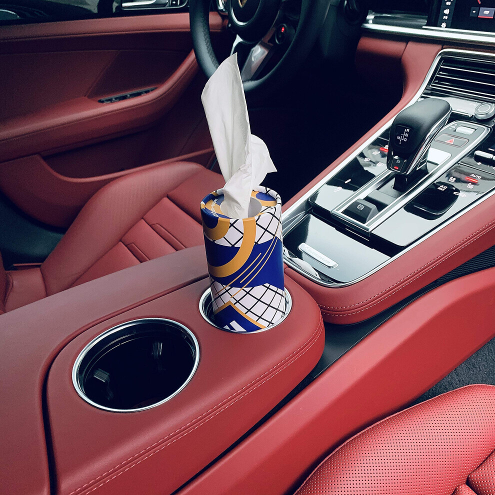 Car Tissue Holder With Facial Tissue Bulk, Car Tissues Box Round 5007209835094