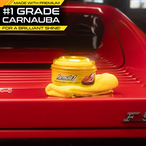 Formula 1 Carnauba Car Wax Paste – 12oz – Micro-Polishing Wax for 2