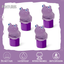 xbrtaia 4 Pack Cute Frog Tire Valve caps, Interesting and Practical