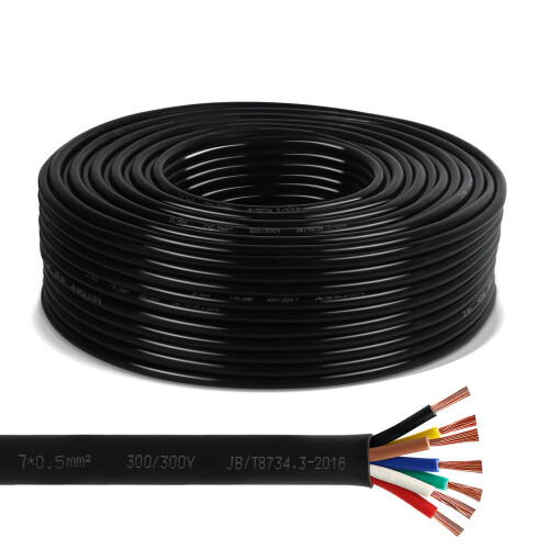 AOHEWEI 7 Core Cable for Trailer 2m Towing Wire 7 Core Trailer Cable 1