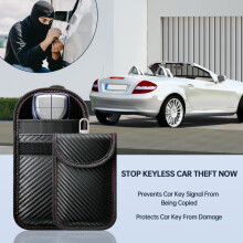 caslord Faraday Pouch for Car Keys, Pack of 2 Anti-Theft RFID Key Fob