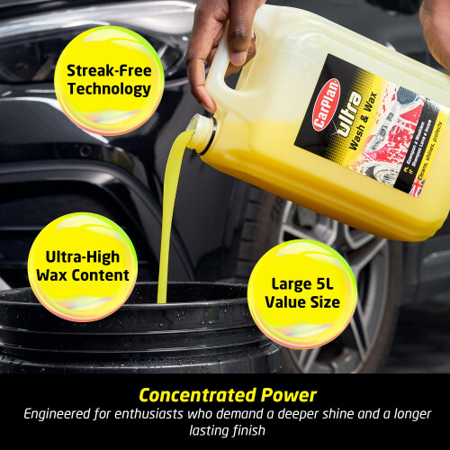 CarPlan CarPlan POL102 Car Wash Shampoo and Wax Protective Layer 5L Ph