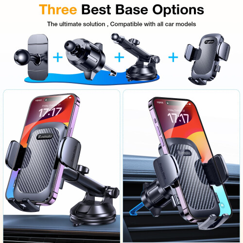Romuto Car Phone Holder Mount【Strong Suction】Mobile Phone Holder for 1