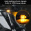LOPHE 2PCS Universal Motorbike Indicators, 5LED Mini Waterproof 6