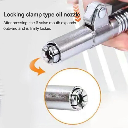 Offfay Grease Gun Coupler, Quick Release Grease Coupler, Single 2