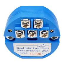 PT100 0-200 Degree Temperature Sensing Transmitter 4-20MA Output Mounted Temperature Transmitter