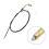 sourcing map 101cm 39.8" Length Coated Motorcycle Throttle Cable Wire 4
