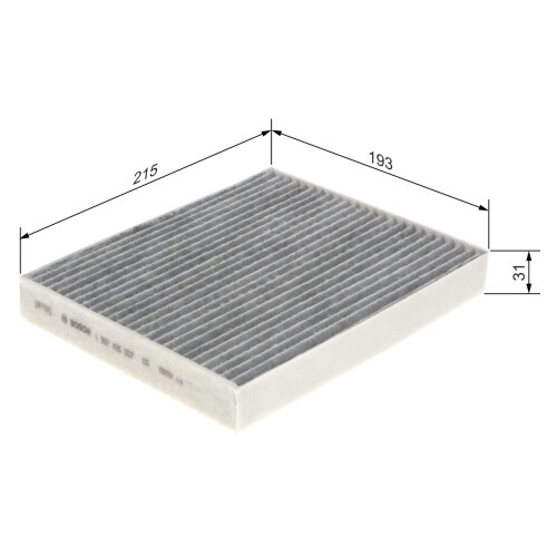 Bosch Bosch R5557 Activated Carbon Cabin Filter, Replacement Filter - 1