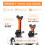 EVERGOODS Pack of 2 Axle Stands 3 Tons Stabilizing Jack Stands Pack 2