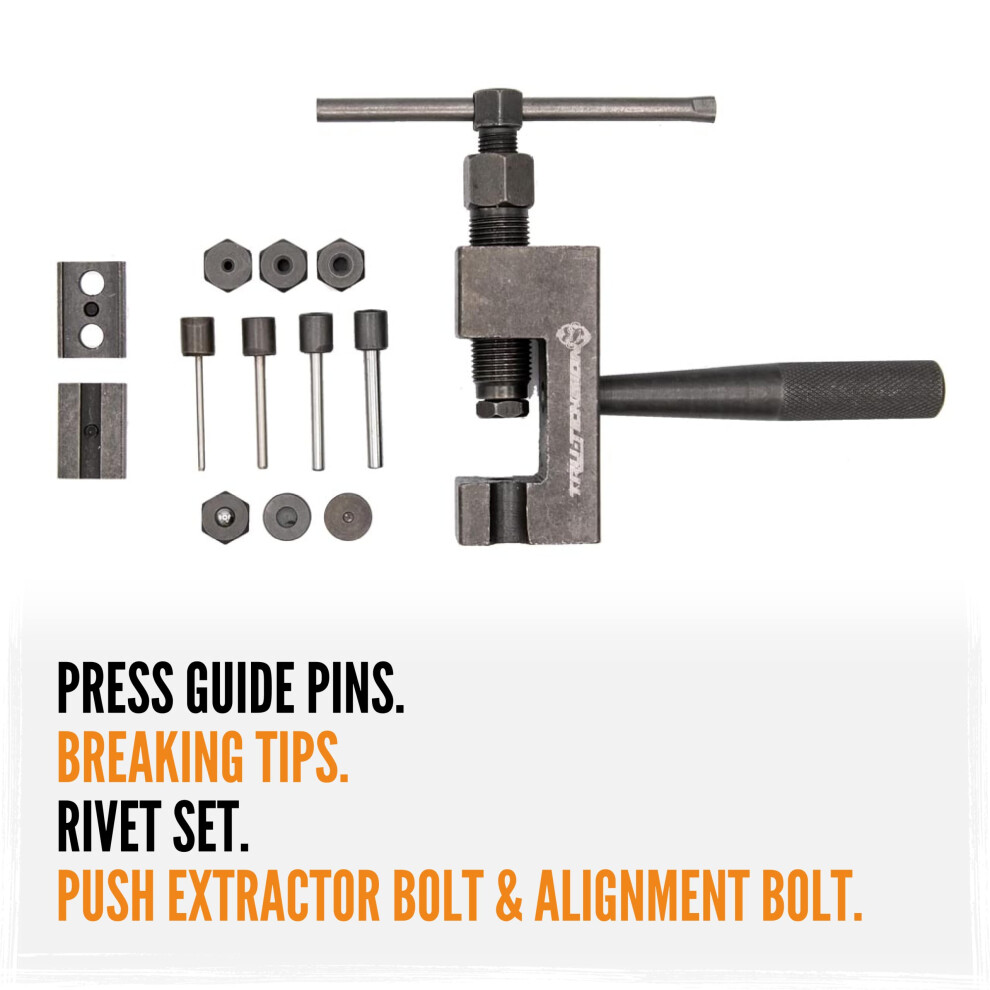 Tru-Tension | Link Monkey | Motorcycle Chain Breaker & Riveting Tool 5007660439831