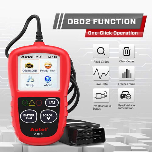 Autel Autel OBD2 Code Reader AutoLink AL319 Universal OBD2 Scanner Car 1
