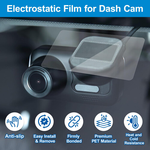 4 Pair Dash Cam Sticky Pads, for Cars, for Dashboards, Double-Sided 2