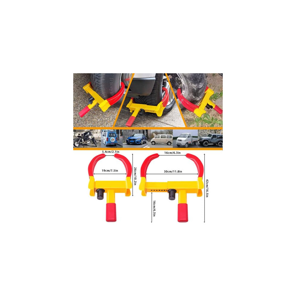 Heavy Duty Wheel Clamp Lock Cars Trailer Caravan Security Anti Theft 5009340021855