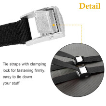 2PCS Cam Buckle Lashing Straps, 2CMX1M, 2CMX1.5M Metal Cam Buckle Tie