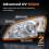 Headlight Restoration Kit, Professional Headlight Cleaner and 5