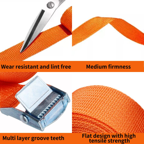 Bailinks 4 Pack Ratchet Tie Down Straps, 1.5mx25mm Heavy Duty 2