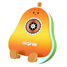 Portable  Speaker RGB Light Hifi Sound Box Wireless MP3 Player Avocado-Shaped Wireless Charger Orange
