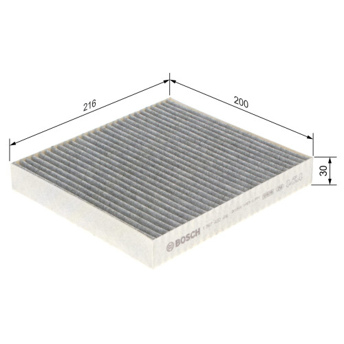 Bosch Bosch R2416 Activated Carbon Cabin Filter, Replacement Filter - 1