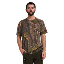 JACK PYKE Quick Wick Short Sleeve Crew Neck T-Shirt English Oak Evolution Large