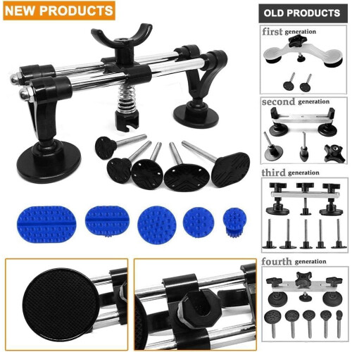 Manelord Auto Dent Puller Set with Double Pole Bridge Dent Repair Kit 2